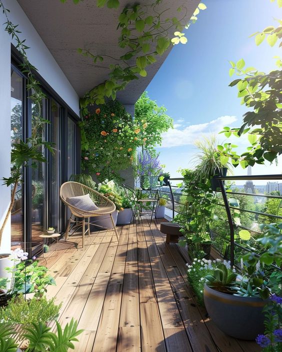 Tiểu cảnh ban công chung cư đẹp - zions